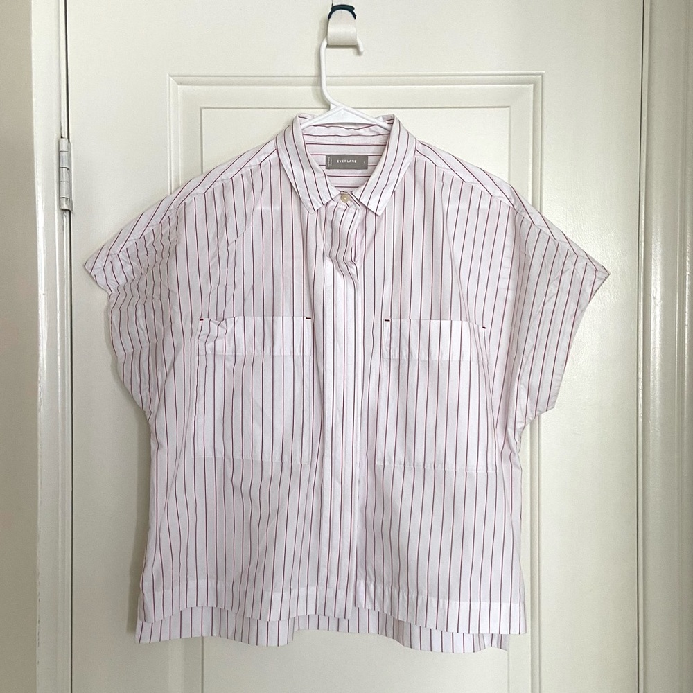 EVERLANE The Short-Sleeve Box Shirt, L
